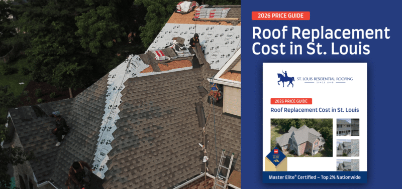 Roof replacement in St. Louis MO by GAF Master Elite certified contractor